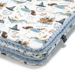 Tekk 110x140 cm, PRINCE - WIND BLUE