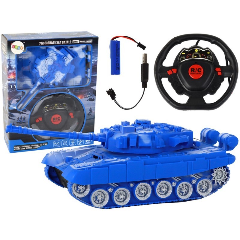 R/C Tank kaugjuhitavad tuled Heli sinine 1:18 27MHz