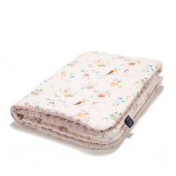 Tekk 110x140 cm, ABC fruits - SMOKE ROSE