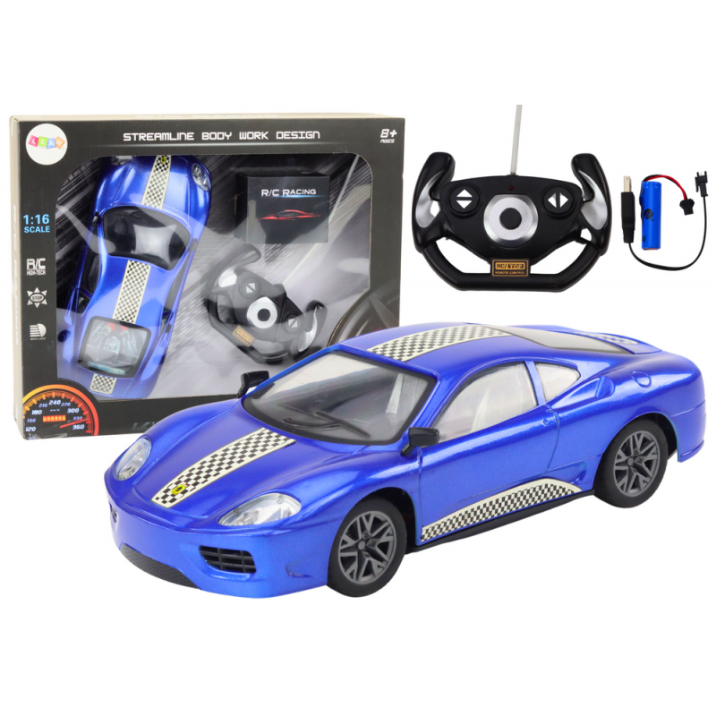 RC kaugjuhtimispult Auto 1:16 Tuled sinised