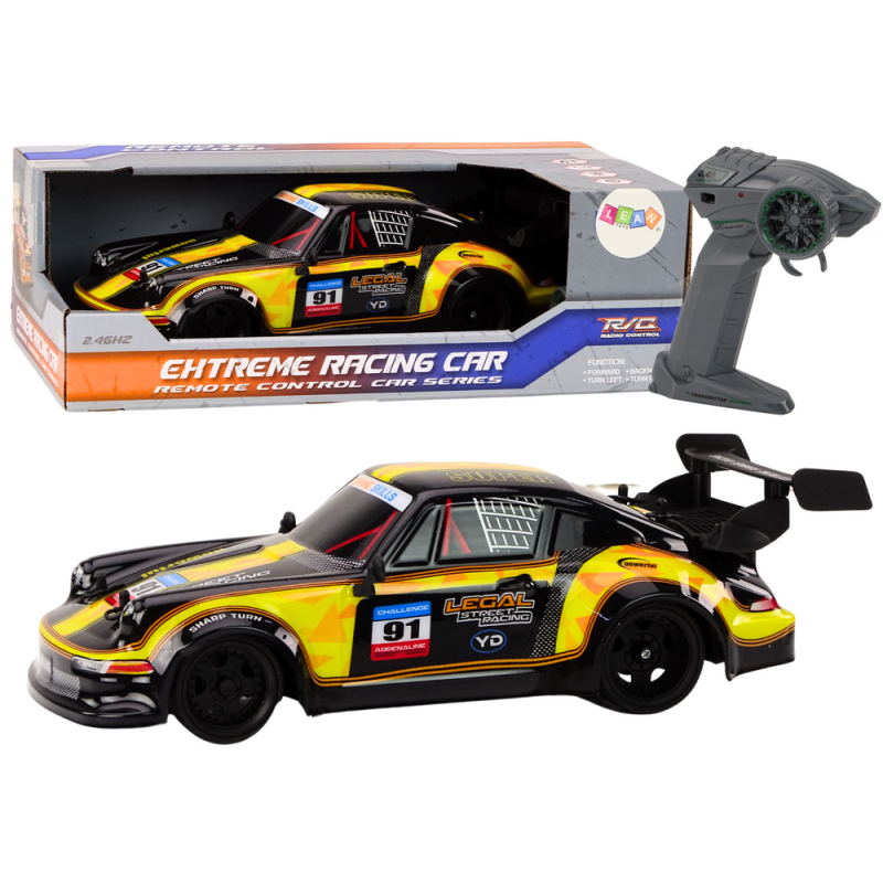 RC Remote Control Car 1:16 Rubber Wheels Drift Yellow