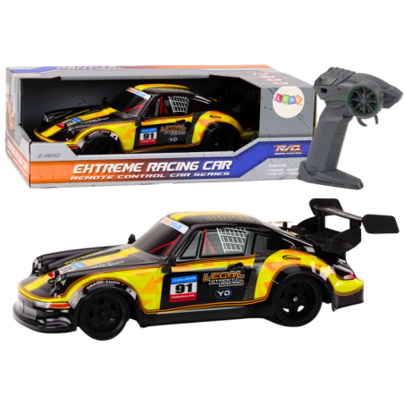 RC Remote Control Car 1:16 Rubber Wheels Drift Yellow