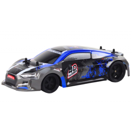 RC Remote Control Car 1:18 Rubber Wheels Drift Blue