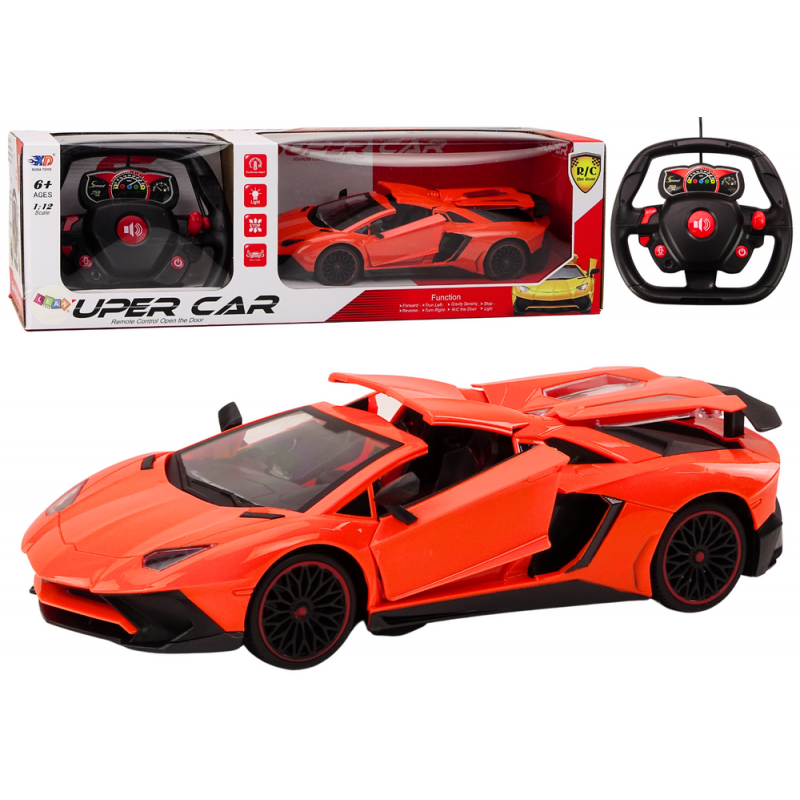 RC sportauto 1:12 Avanevad uksed oranž