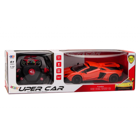 RC sportauto 1:12 Avanevad uksed oranž