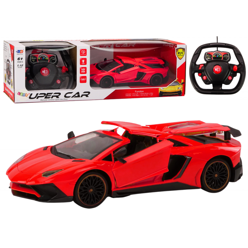 RC Sport auto puldiga 1:12 Opening Doors Red