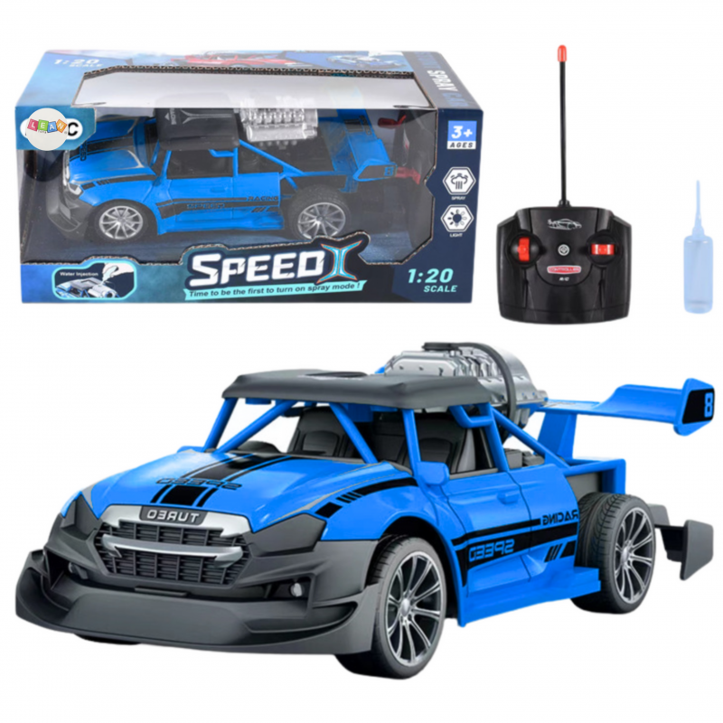 Kaugjuhtimispuldiga auto 1:20 Tuled Smoke Effect Blue