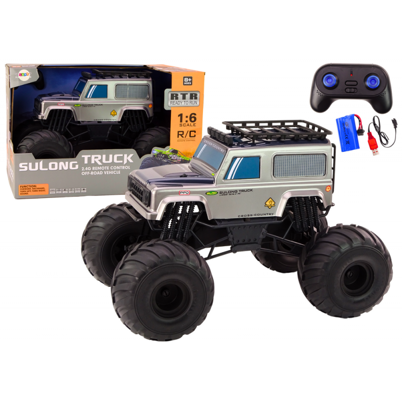 Suur maastikul kaugjuhitav maastur 2,4G RC 1:6 hall