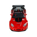 Võidusõidusportauto R/C 1:18 Corvette C6.R punased 2,4 G tuled