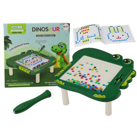 Dinosauruste hariv magnettahvel, roheline pusle