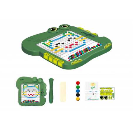 Hariv magnettahvel, dinosauruste padjake, roheline