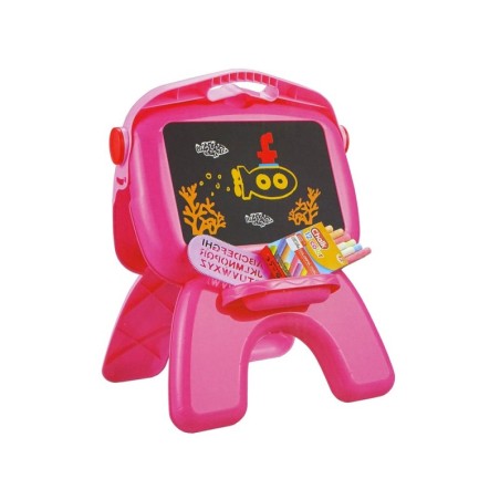 Kahepoolsed tahvli kriidipliiatsid, alus projektoripildid, roosa