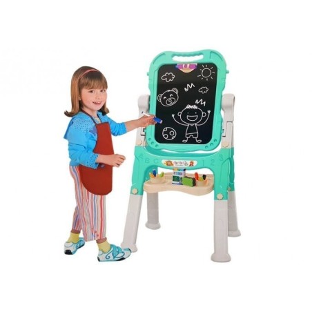 Magnetiline kriiditahvel 2-ühes sinine ja valge tarvikud