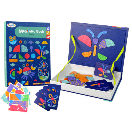 Magnetilised õpetlikud puslekujundid, 84 magnetiga kaarti