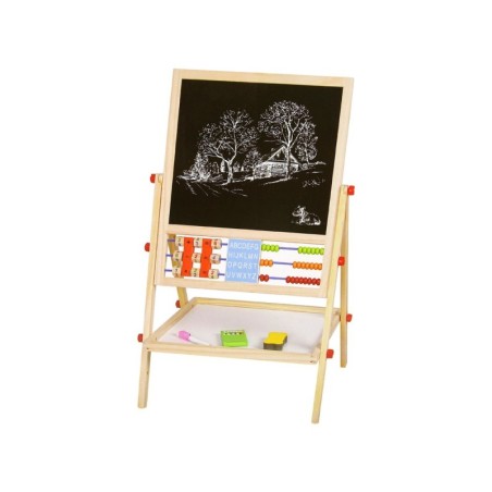 Puidust tahvel 2in1 Abacus kriidipliiats
