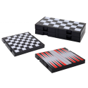 3in1 mängukomplekt Magnetlaua male kabe Backgammon