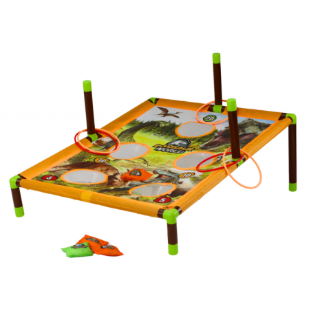 Arkaadmängu koti viskerõngas 2in1 dinosauruste laud