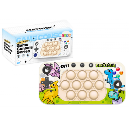 Arkaadmängukonsool Pop It 4 mängurežiimid dinosaurused