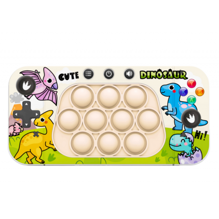 Arkaadmängukonsool Pop It 4 mängurežiimid dinosaurused