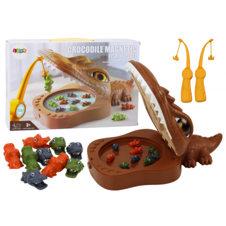 Krokodillipüük Mäng Magnetiline pruun krokodill