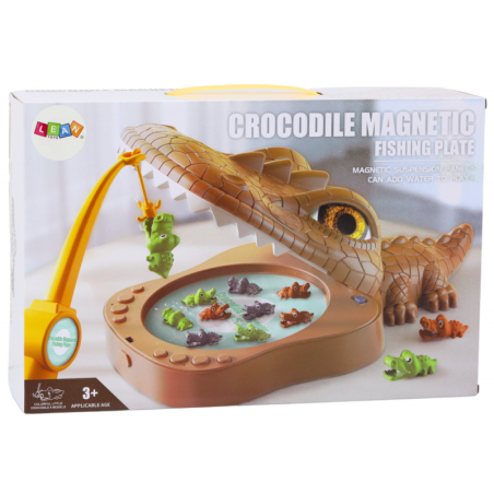 Krokodillipüük Mäng Magnetiline pruun krokodill
