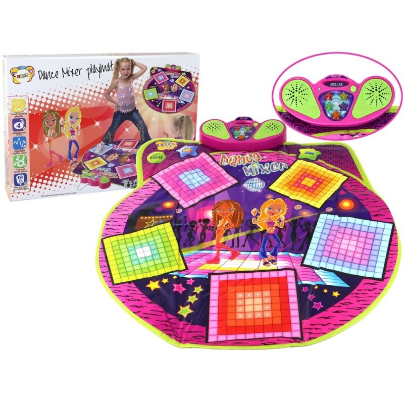 Laste tantsumatt Patareiga töötavad tuled Helid tantsuks 91cm x 93cm