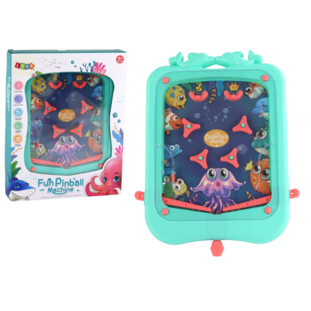 Mini Pinball arkaadmäng rohelise palliga