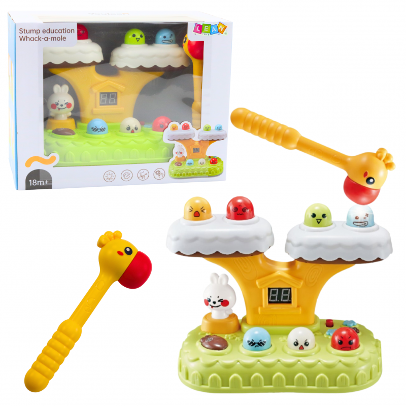 Whack-A-Mole oskusmäng väikelastele, 20 meloodiat, 7 kiirustaset
