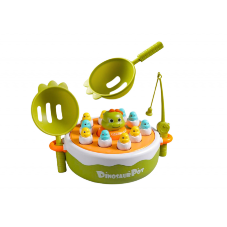 Mäng Dinosauruste õngeritvad Aksessuaarid Puidust roheline