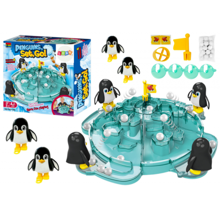 Penguin Football Kick the Ball Iceberg