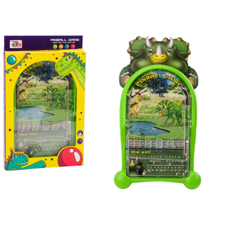 Pinball Arkaadmäng Dinosaurused seisavad roheliselt