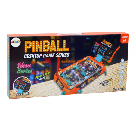 Pinball Arcade Game LED Lights Sounds Tulemustabel