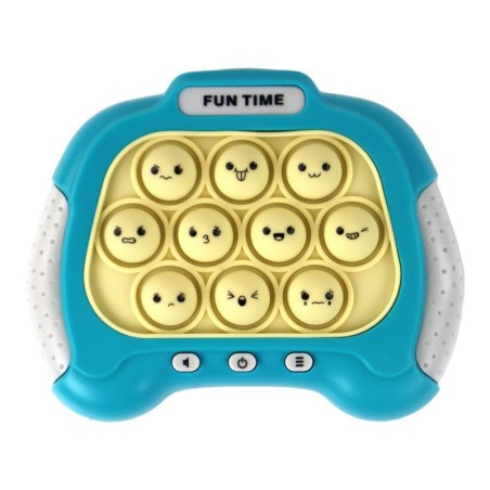 Pop It akutoitega sensoorse mängukonsooli tuled kõlavad kollaselt