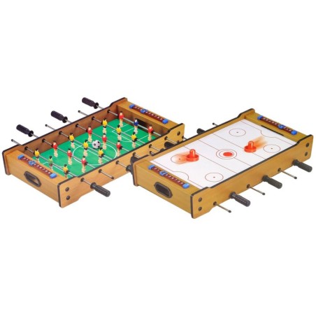 Puidust 2 in 1 Jalgpalli- ja õhuhokilaud