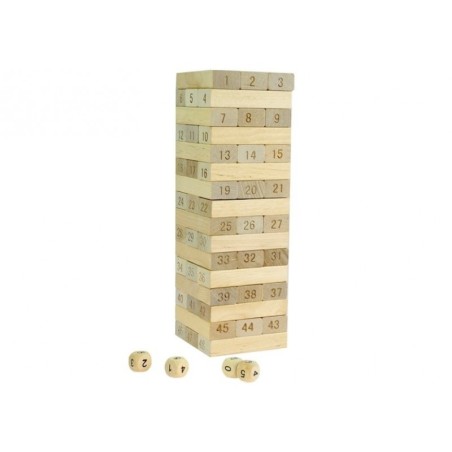 Jenga mäng Puidust torn ladumine