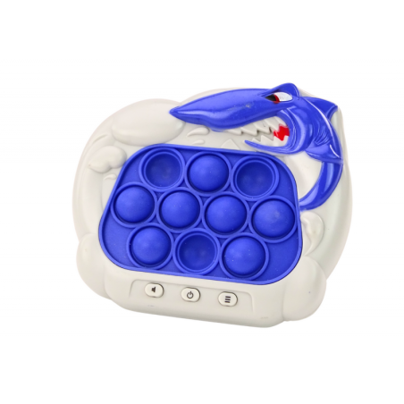 Sensoorne mäng Pop-It konsool Shark Lights Sounds Blue