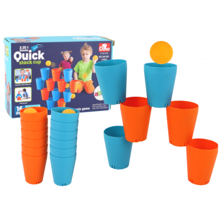 Sensoorsed mängukruusid 3in1 Creative 16 Pieces Puzzle