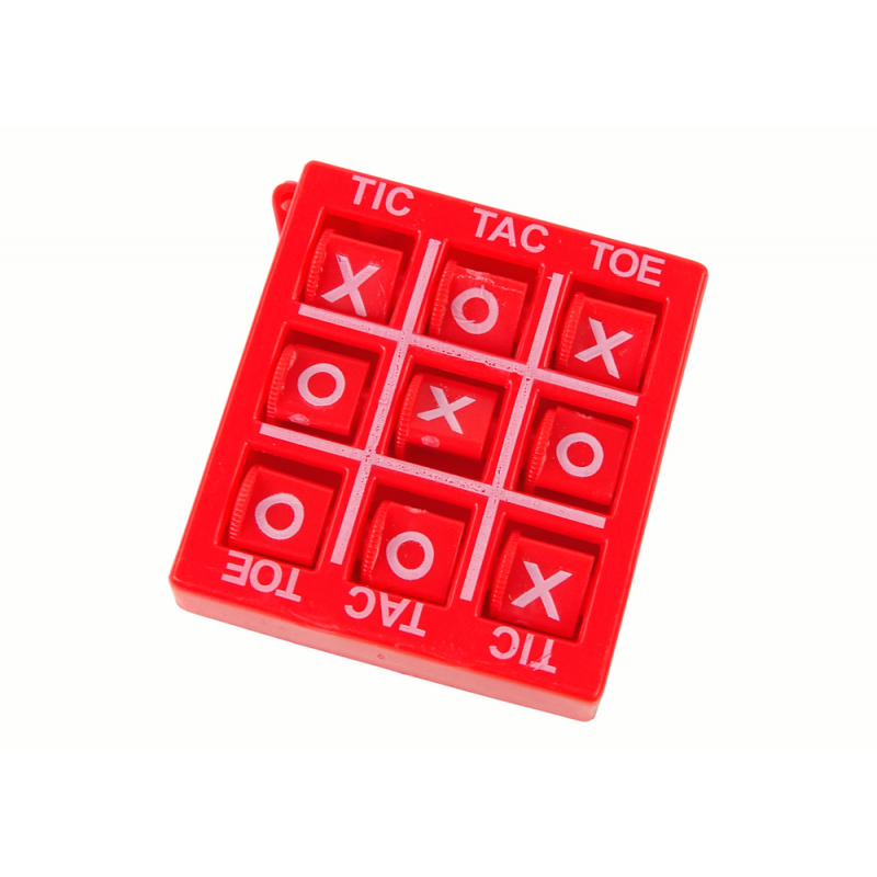 Tic Tac Toe Game 4,5 cm Punane