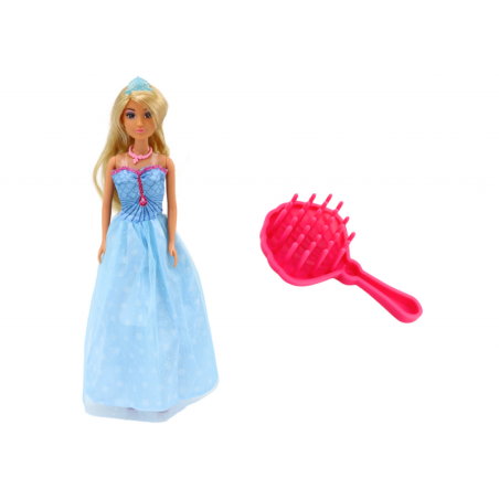 Anlily merineitsi printsessi sinine kleidipintsli nukk