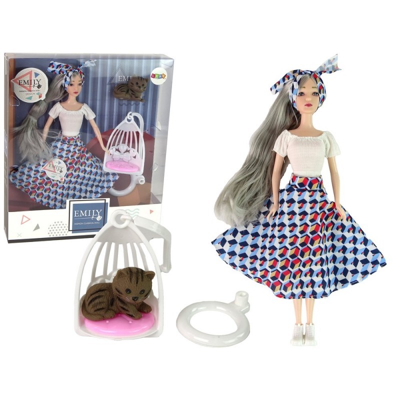 Baby Doll Emily hallid juuksed Kitten Swing