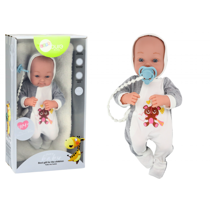 Beebi nukk koos luti ja tekiga 35 cm