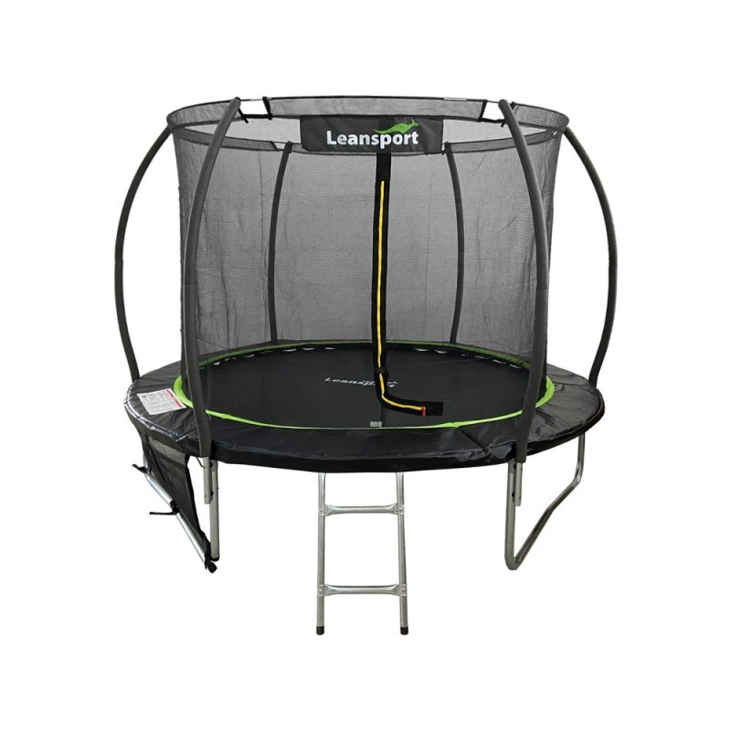 Batuut LEAN Sport Max, 305 cm, must-roheline