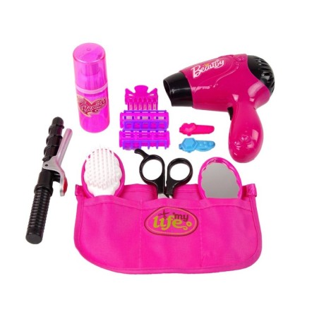 Juuksurikomplekt Beauty Föön Lokitang Roosa