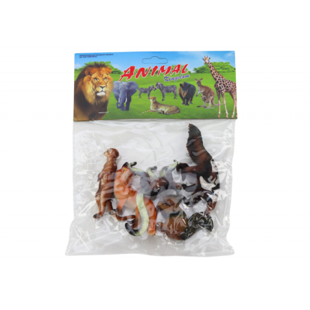 Loomakujukesed 5 tükki orav surikaat sipelgaõgija rebane leemur