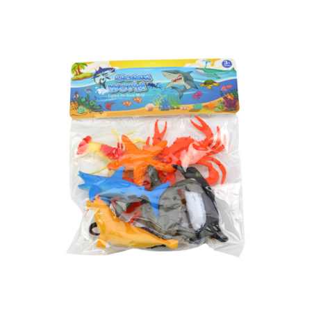 10 veealuse merelooma figuuri komplekt