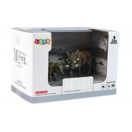 Kahest figuurist koosnev komplekt Aafrika tüügassiga pojaga