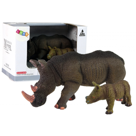 Komplektis 2 figuuri ninasarvik koos pojaga