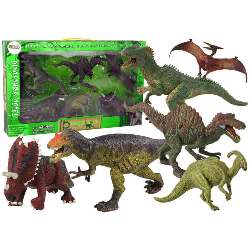 6-osaline dinosaurusefiguuride komplekt „Eelajalooline maailm“