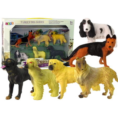 6 figuuriga tõukoerte komplekt Tuntud maailma koer