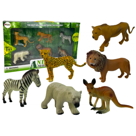 Aafrika metsloomad kujukeste komplekt